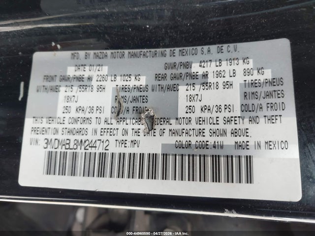 3MVDMABL8MM244712 Mazda Cx-30 Select