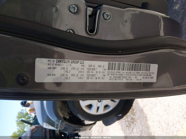 2015 Dodge Journey American Value Pkg მანქანა იყიდება აუქციონზე, vin: 3C4PDCAB8FT583529, აუქციონის ნომერი: 44960799