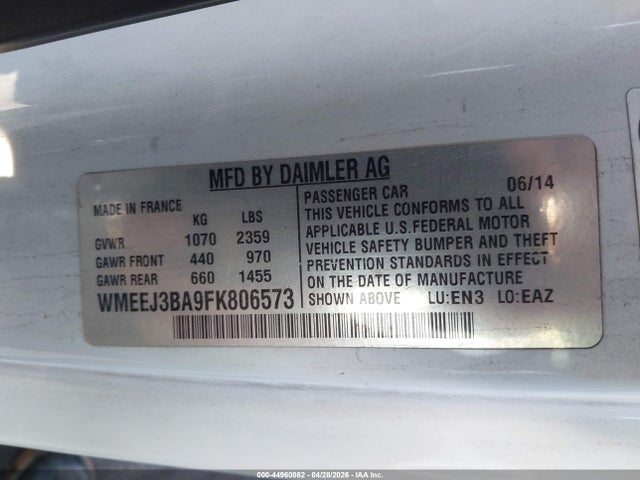 Smart Fortwo Passion 2015 WMEEJ3BA9FK806573 Image 9