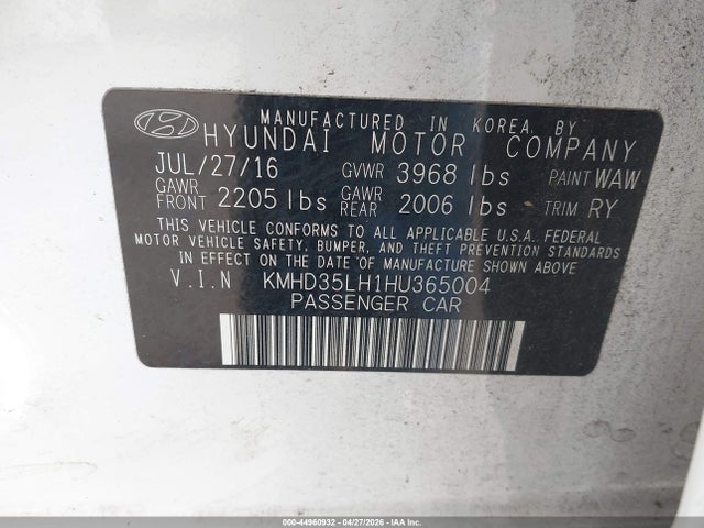 KMHD35LH1HU365004 Hyundai ELANTRA GT