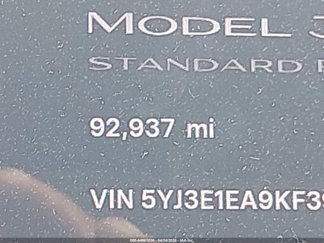 Tesla Model 3 Long Range/mid Range/standard Range/standard Range Plus 2019 5YJ3E1EA9KF398464 Image 15