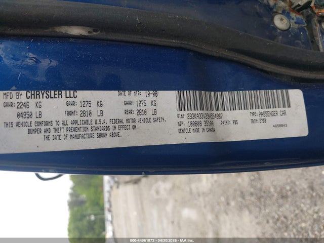 Auction sale of the 2009 Dodge Charger Sxt, vin: 2B3KA33V29H554987, lot number: 44961072