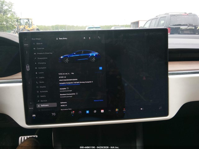2021 Tesla Model S Long Range Dual Motor All-wheel Drive მანქანა იყიდება აუქციონზე, vin: 5YJSA1E5XMF428455, აუქციონის ნომერი: 44961190