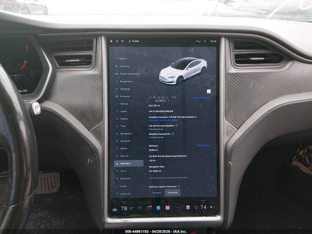 2018 Tesla Model S მანქანა იყიდება აუქციონზე, vin: 5YJSA1E25JF292205, აუქციონის ნომერი: 44961192