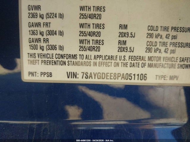7SAYGDEE8PA051106 Tesla Model Y