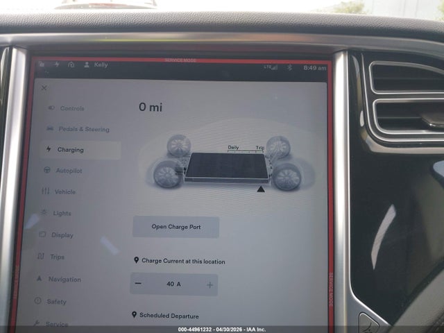 2014 Tesla Model S P85 მანქანა იყიდება აუქციონზე, vin: 5YJSA1H14EFP62605, აუქციონის ნომერი: 44961232