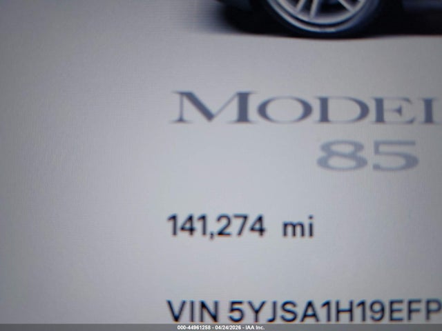 Продаж на аукціоні авто 2014 Tesla Model S P85, vin: 5YJSA1H19EFP33391, номер лоту: 44961258