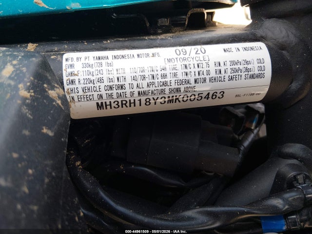 Yamaha Yzfr3 A 2021 MH3RH18Y3MK005463 Image 10