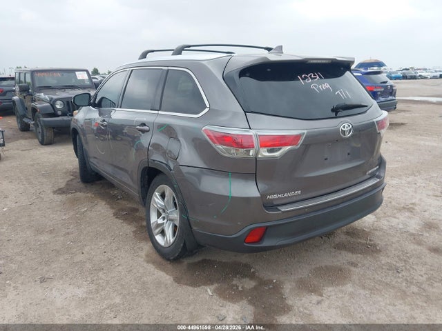 Aukcja sprzedaży 2016 Toyota Highlander Limited V6, vin: 5TDDKRFH4GS339378, numer aukcji: 44961598