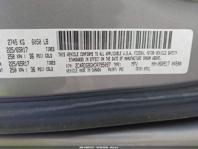 Продажа на аукционе авто 2013 Dodge Grand Caravan Se, vin: 2C4RDGBGXDR795097, номер лота: 44961837