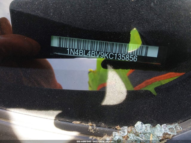 2019 Nissan Altima 2.5 S მანქანა იყიდება აუქციონზე, vin: 1N4BL4BV9KC135856, აუქციონის ნომერი: 44961945