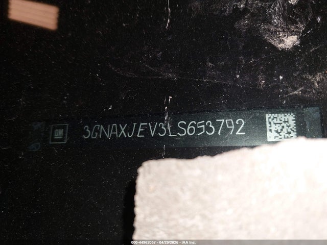 Aukcja sprzedaży 2020 Chevrolet Equinox Fwd 2fl, vin: 3GNAXJEV3LS653792, numer aukcji: 44962057