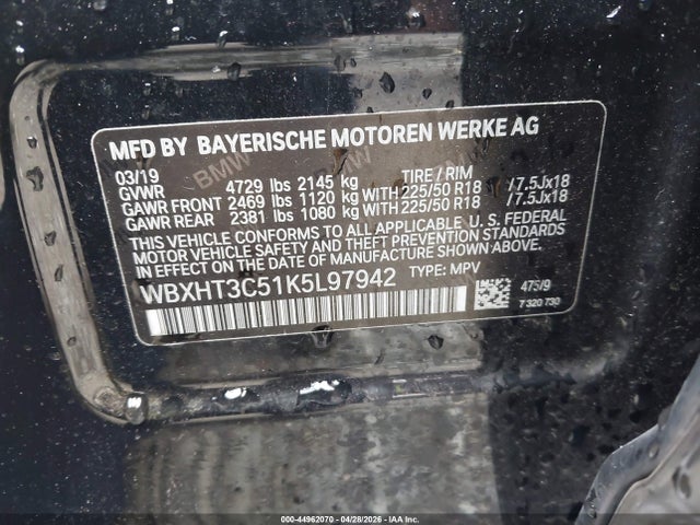 Aukcja sprzedaży 2019 Bmw X1 Xdrive28i, vin: WBXHT3C51K5L97942, numer aukcji: 44962070