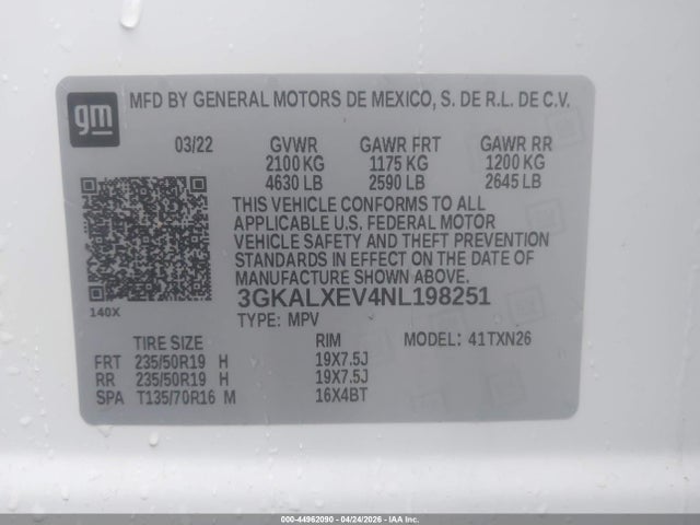 Aukcja sprzedaży 2022 Gmc Terrain Awd Denali, vin: 3GKALXEV4NL198251, numer aukcji: 44962090