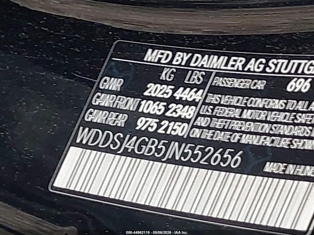 Продаж на аукціоні авто 2018 Mercedes-benz Cla 250 4matic, vin: WDDSJ4GB5JN552656, номер лоту: 44962119