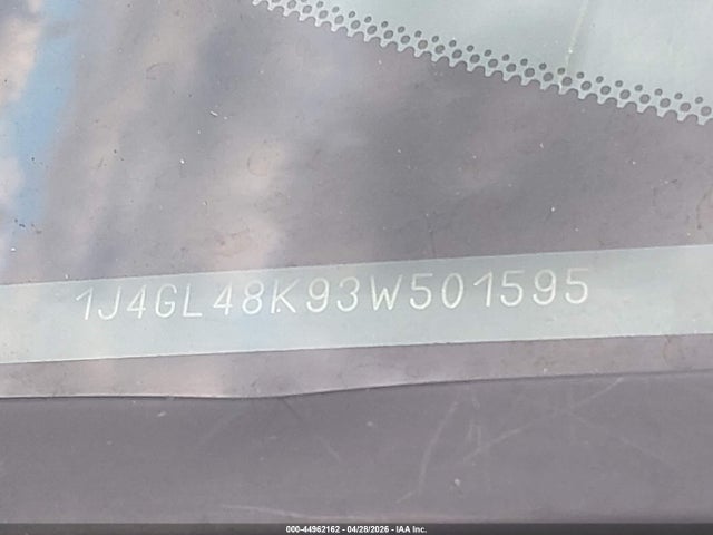 Aukcja sprzedaży 2003 Jeep Liberty Sport, vin: 1J4GL48K93W501595, numer aukcji: 44962162