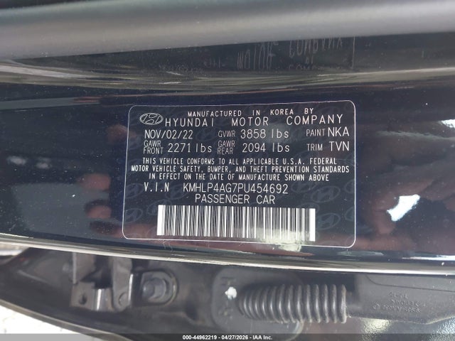2023 Hyundai Elantra Limited მანქანა იყიდება აუქციონზე, vin: KMHLP4AG7PU454692, აუქციონის ნომერი: 44962219