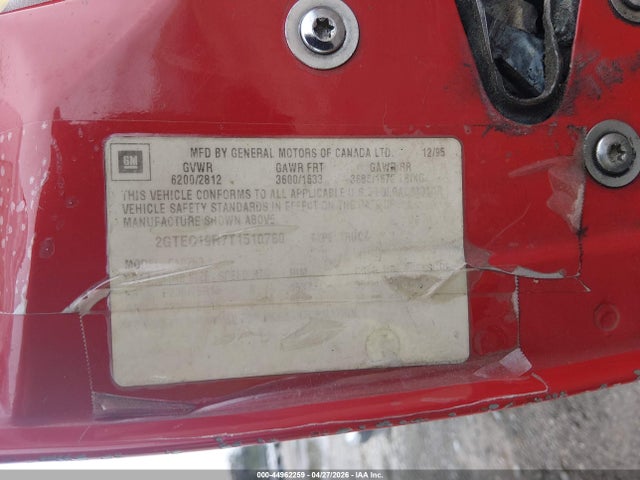 Продажа на аукционе авто 1996 Gmc Sierra C1500, vin: 2GTEC19R7T1510780, номер лота: 44962259