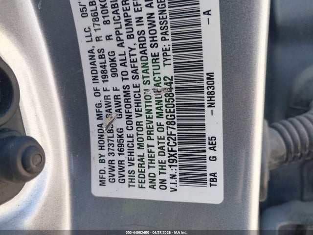Honda CIVIC EX 2016 19XFC2F78GE058442 Image 9