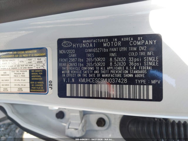 Продажа на аукционе авто 2021 Genesis Gv80 3.5t Awd Advanced, vin: KMUHCESC9MU037428, номер лота: 44962611