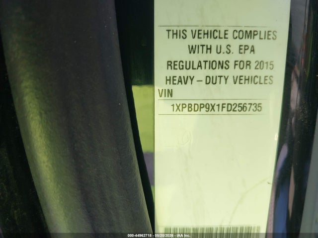 2015 Peterbilt 579 მანქანა იყიდება აუქციონზე, vin: 1XPBDP9X1FD256735, აუქციონის ნომერი: 44962718