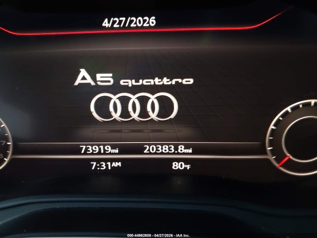 Продаж на аукціоні авто 2018 Audi A5 2.0t Premium, vin: WAUENCF5XJA134745, номер лоту: 44962808
