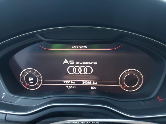 Продаж на аукціоні авто 2018 Audi A5 2.0t Premium, vin: WAUENCF5XJA134745, номер лоту: 44962808