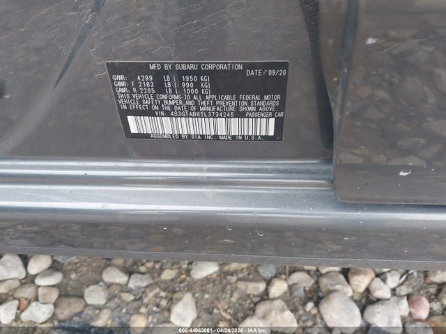 Aukcja sprzedaży 2020 Subaru Impreza 5-door, vin: 4S3GTAB65L3734245, numer aukcji: 44963061