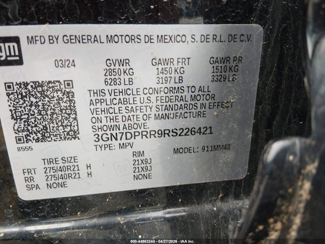 Chevrolet Equinox Ev Rs 2024 3GN7DPRR9RS226421 Image 9
