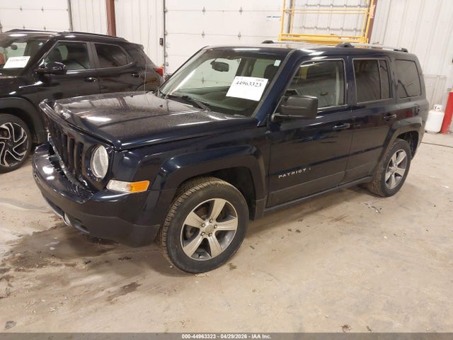 2017 Jeep Patriot High Altitude Fwd მანქანა იყიდება აუქციონზე, vin: 1C4NJPFA4HD137863, აუქციონის ნომერი: 44963323