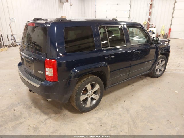 2017 Jeep Patriot High Altitude Fwd მანქანა იყიდება აუქციონზე, vin: 1C4NJPFA4HD137863, აუქციონის ნომერი: 44963323