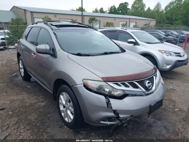 2012 Nissan Murano Sl მანქანა იყიდება აუქციონზე, vin: JN8AZ1MW3CW203758, აუქციონის ნომერი: 44963437