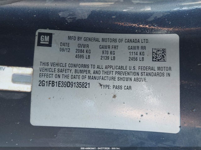 Продаж на аукціоні авто 2013 Chevrolet Camaro 1lt, vin: 2G1FB1E39D9135821, номер лоту: 44963441