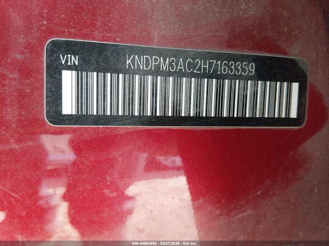 Продаж на аукціоні авто 2017 Kia Sportage Lx, vin: KNDPM3AC2H7163359, номер лоту: 44963492
