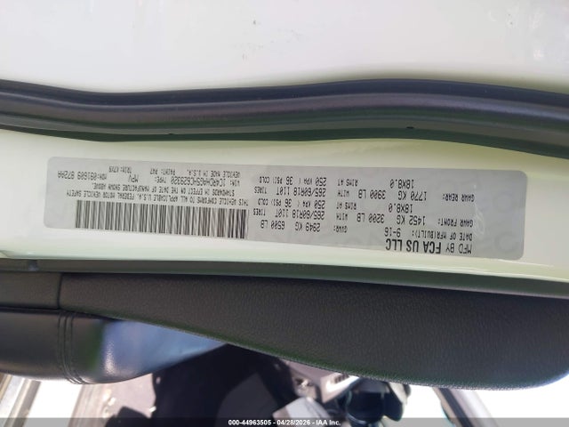 Продажа на аукционе авто 2017 Dodge Durango Sxt Rwd, vin: 1C4RDHAG5HC629320, номер лота: 44963505