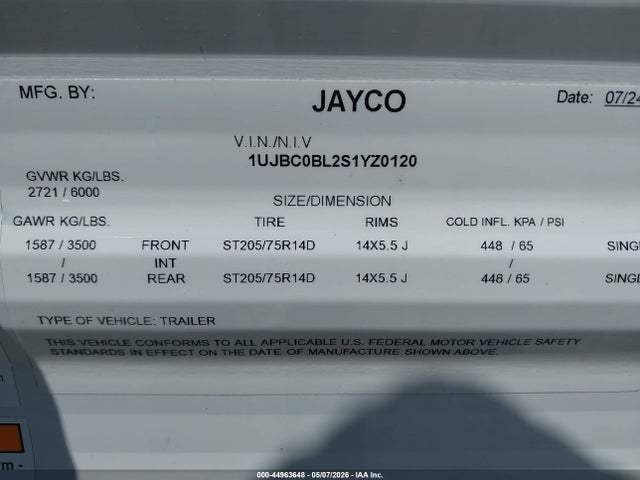 Jayco Jay Flight 2025 1UJBC0BL2S1YZ0120 Image 9