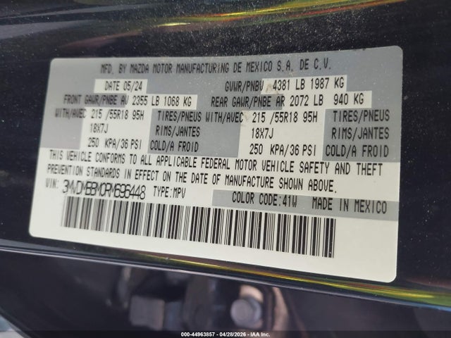 Продаж на аукціоні авто 2024 Mazda Cx-30 2.5 S Select Sport, vin: 3MVDMBBM0RM696448, номер лоту: 44963857