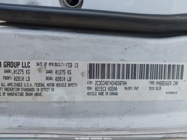 Aukcja sprzedaży 2013 Chrysler 300 300s, vin: 2C3CCABT4DH658704, numer aukcji: 44963860
