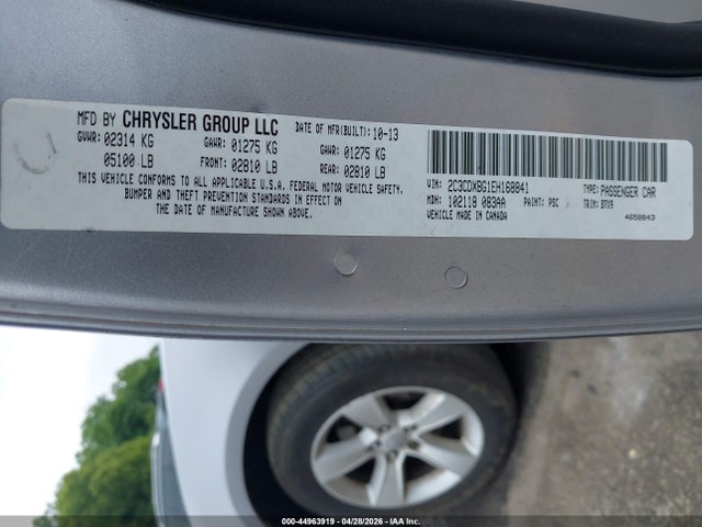 Aukcja sprzedaży 2014 Dodge Charger Se, vin: 2C3CDXBG1EH168841, numer aukcji: 44963919