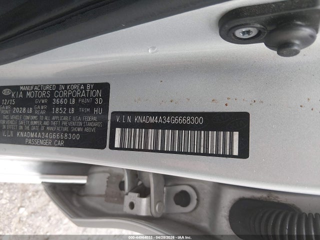 Продаж на аукціоні авто 2016 Kia Rio Lx, vin: KNADM4A34G6668300, номер лоту: 44964033