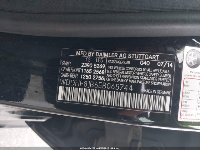 Продажа на аукционе авто 2014 Mercedes-benz E 350 4matic, vin: WDDHF8JB6EB065744, номер лота: 44964277
