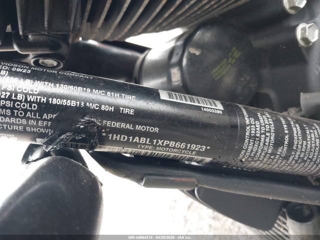 Продаж на аукціоні авто 2023 Harley-davidson Flhxst, vin: 1HD1ABL1XPB661923, номер лоту: 44964310