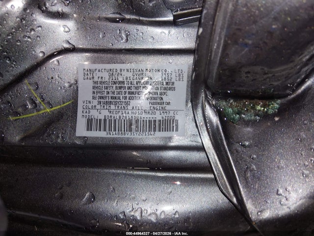 Продажа на аукционе авто 2025 Nissan Sentra S, vin: 3N1AB8BV3SY221562, номер лота: 44964327