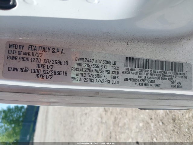 RAM Promaster City Cargo Van 2022 ZFBHRFAB2N6Y29851 Image 9