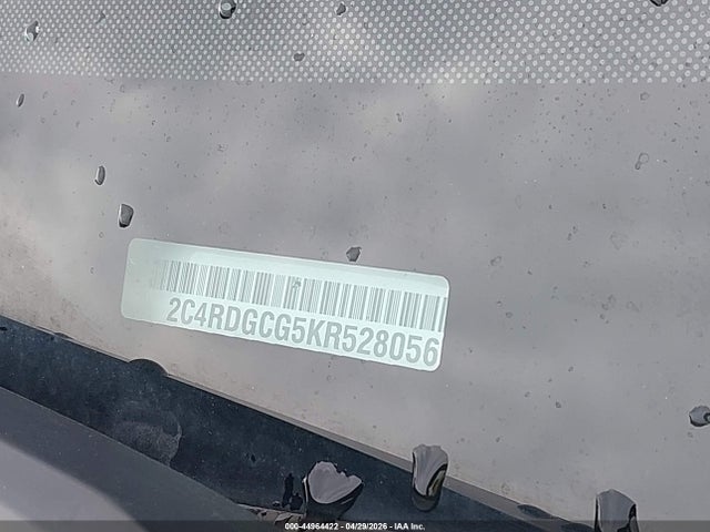44964422 :رقم المزاد ، 2C4RDGCG5KR528056 vin ، 2019 Dodge Grand Caravan Sxt مزاد بيع