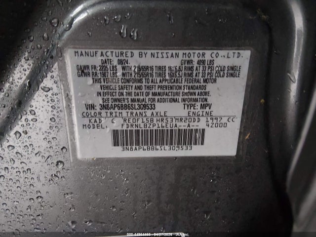 3N8AP6BB6SL309533 Nissan Kicks S Intelligent Awd