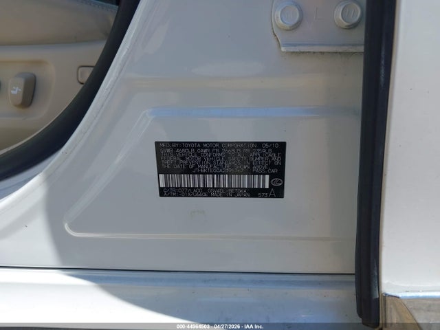 Продаж на аукціоні авто 2010 Lexus Es 350, vin: JTHBK1EG0A2395767, номер лоту: 44964503