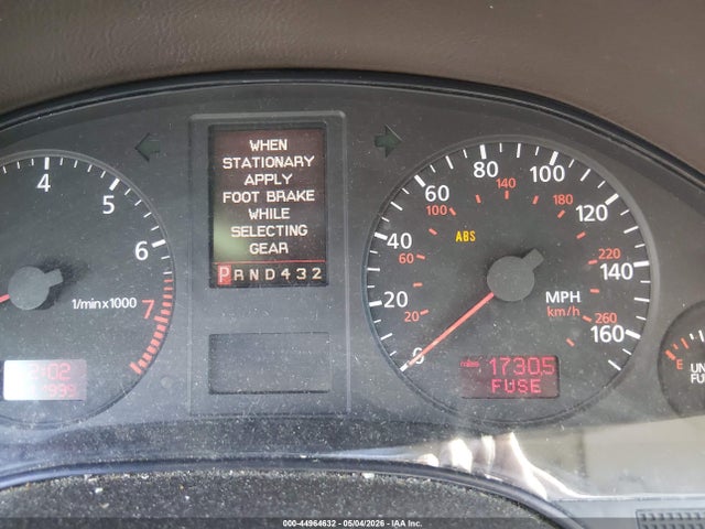 44964632 :رقم المزاد ، WAUML54D71N008651 vin ، 2001 Audi A8 4.2 مزاد بيع