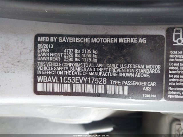 WBAVL1C53EVY17528 BMW X1 Xdrive28i
