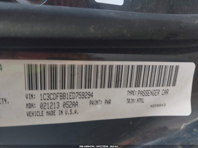 Продаж на аукціоні авто 2014 Dodge Dart Sxt, vin: 1C3CDFBB1ED759294, номер лоту: 44964754
